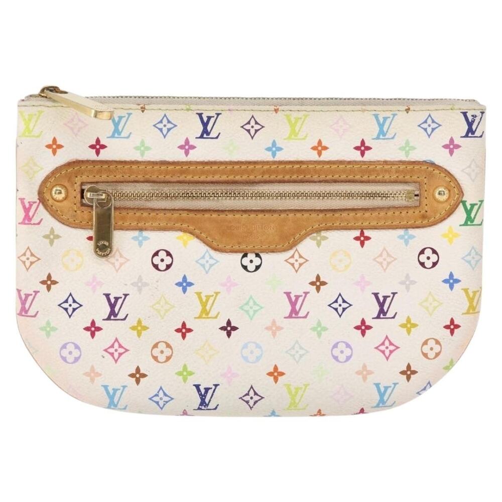 Louis Vuitton Monogram Multicolor Pochette GM Pouch White